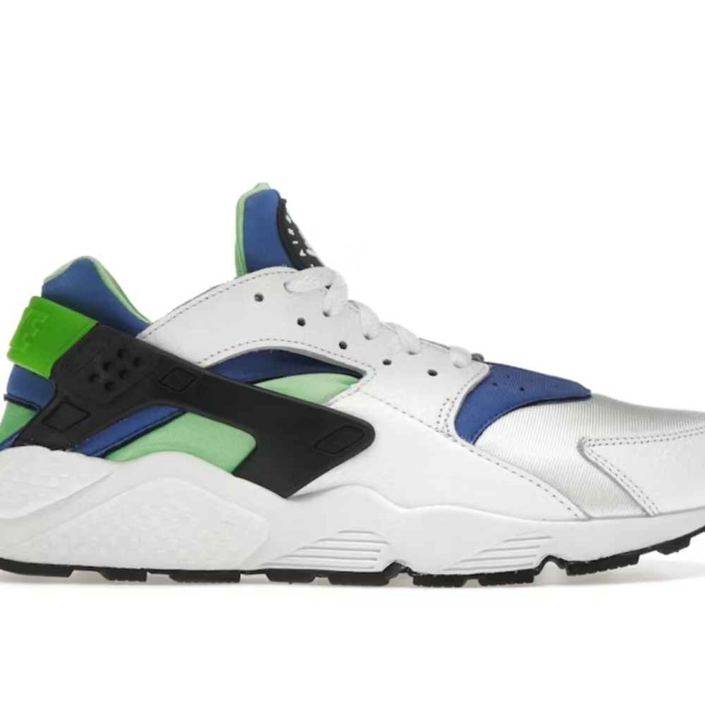 Nike Men's White and Blue Guaraches Sneakers